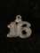 16th Birthday Sterling Silver Charm Pendant