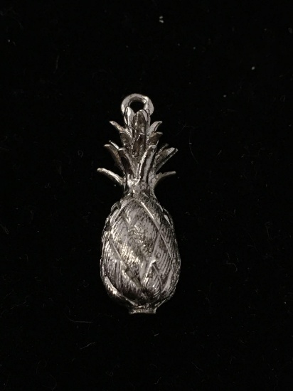 Pineapple Sterling Silver Charm Pendant