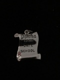 Diploma Name Date School Sterling Silver Charm Pendant