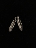 Pair of Womens Shoe Sterling Silver Charm Pendant