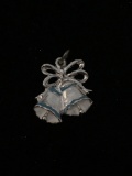 Pair of Bells Sterling Silver Charm Pendant