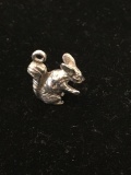 Bunny Rabit Sterling Silver Charm Pendant