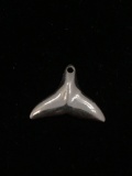 Whale Tail Sterling Silver Charm Pendant