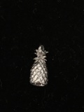 Pineapple Sterling Silver Charm Pendant