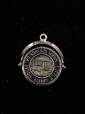 Little White House Warm Springs Georgia Sterling Silver Charm Pendant