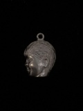 Young Boy Silhouette Sterling Silver Charm Pendant