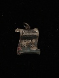 Diploma Name Date School Sterling Silver Charm Pendant