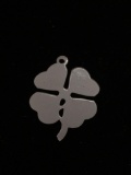Four Leaf Clover Sterling Silver Charm Pendant