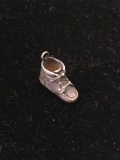High Top Shoe Sterling Silver Charm Pendant