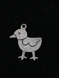 Duck Chick Sterling Silver Charm Pendant