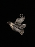 Flying Dover Sterling Silver Charm Pendant