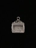 Piano Sterling Silver Charm Pendant