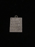Report Card Sterling Silver Charm Pendant