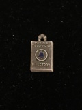 RARE Pacific Telephone Directory Sterling Silver Charm Pendant