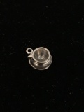 Tea Cup Sterling Silver Charm Pendant