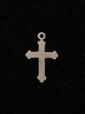 Catholic Cross Sterling Silver Charm Pendant