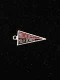 Hickory High School Sterling Silver Charm Pendant