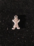 Small Toddler Girl Sterling Silver Charm Pendant