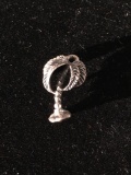 Palm Tree Sterling Silver Charm Pendant