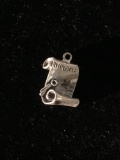 Diploma Sterling Silver Charm Pendant