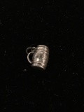 Petite Beer Cup Sterling Silver Charm Pendant