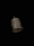 Thimble Sterling Silver Charm Pendant