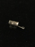 Wagon Carriage Sterling Silver Charm Pendant