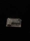 Suburban House Sterling Silver Charm Pendant