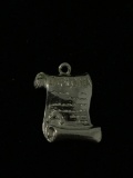 Diploma Sterling Silver Charm Pendant