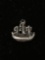 Vintage Boat with Sails Sterling Silver Charm Pendant