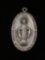Virgin Mary Heavy Sterling Silver Charm Pendant