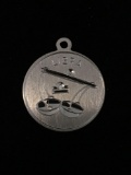 Libra Horoscope Sterling Silver Charm Pendant