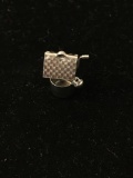 Water Well Sterling Silver Charm Pendant