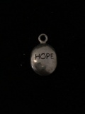 Hope Stone Sterling Silver Charm Pendant