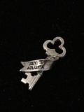 Key to Atlanta Sterling Silver Charm Pendant