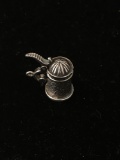Beer Stein Sterling Silver Charm Pendant