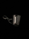 Full Mug Sterling Silver Charm Pendant