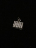 Briefcase Sterling Silver Charm Pendant