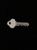 Key to Success Sterling Silver Charm Pendant