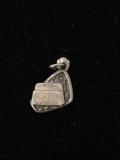 Accordian Sterling Silver Charm Pendant