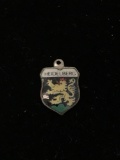 Heidelberg Germany Shield Sterling Silver Charm Pendant