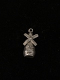 Windmill Sterling Silver Charm Pendant