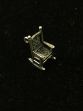 Rocking Chair Sterling Silver Charm Pendant