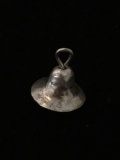 Bell with Moving Inside Part Sterling Silver Charm Pendant