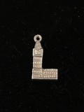 Tower of London Sterling Silver Charm Pendant