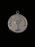 First Communion Sterling Silver Charm Pendant