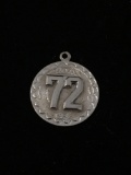 Class of 1972 Sterling Silver Charm Pendant