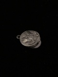 Officers Cap Sterling Silver Charm Pendant