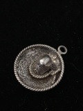 Mexican Sombrero Hat Sterling Silver Charm Pendant