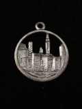 City of New York Sterling Silver Charm Pendant